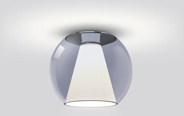 Serien Lighting Draft Ceiling S LED-Deckenleuchte aus Glas in Blau und Silber mit warmweißem Licht (2700K) - Bild 1