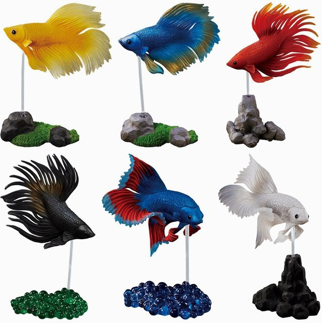 Simulierte Kampf Fisch Modell, Tropische Fische Figur, Bunt / Mehrfarbig - Bild 1
