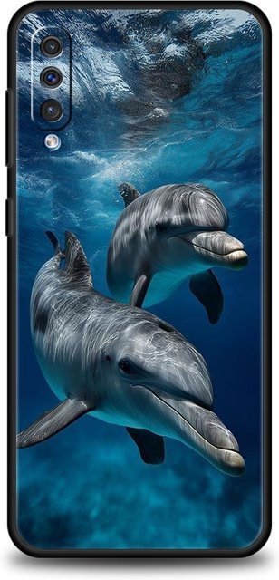 Handyhülle Ozean Delfin Design für Samsung Galaxy A-Serie in Blau und Schwarz - Bild 1