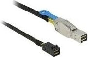 DeLOCK Externes SAS-Kabel 12Gbit/s mit 4x Mini SAS HD SFF-8644 auf 4x Mini SAS HD SFF-8643, Schwarz, Länge: 1 m - Bild 1