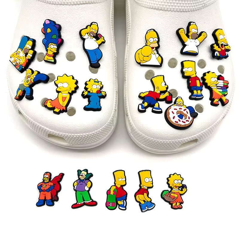 The Simpsons, Schuhschnallen, 18-teiliges Set, Schuhblumen-Dekorationszubehör - Bild 2