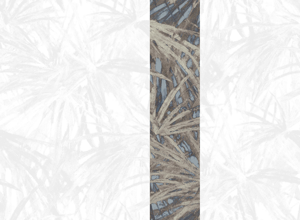Jannelli & Volpi Mural Matira Wandverkleidung Brown Panel 4 aus Vinyl mit floralem Muster - Bild 1