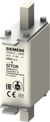 Siemens 3NE88100MK Sicherungseinsatz Größe 000, 6A, 690 V/AC, 440 V/DC, 3 Stück, Weiß - Bild 1
