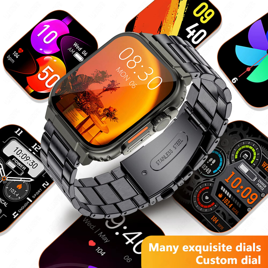 LIGE Smartwatch für Männer in Schwarz mit IP68 Wasserdichtigkeit und Fitness-Funktionen für Android - Bild 5