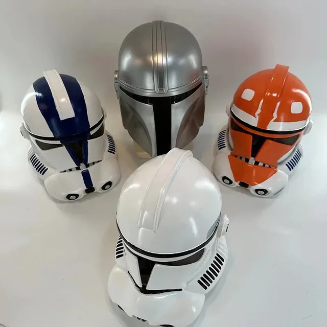 Luo Jiujiu Star Wars Imperial Stormtrooper Klon Trooper Helm Maske, Kunststoff, Weiß - Bild 1