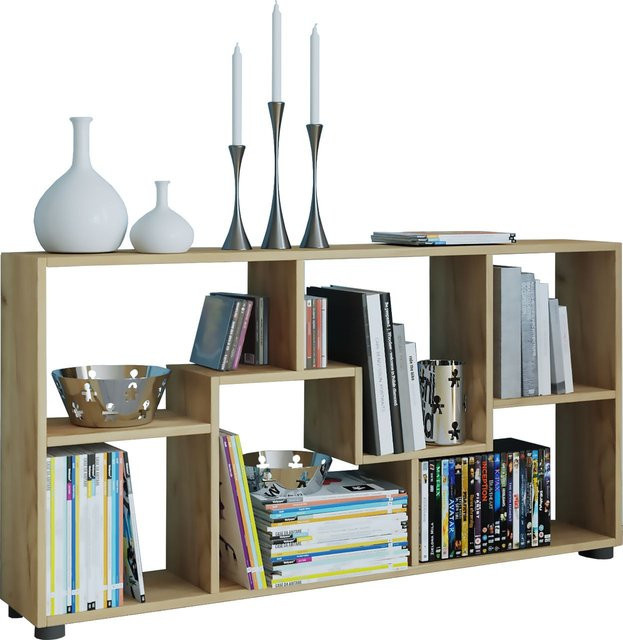 VCM Sideboard Pintal in Braun mit Holzstruktur-Nachbildung, B/T/H: 117 x 20 x 62 cm - Bild 1