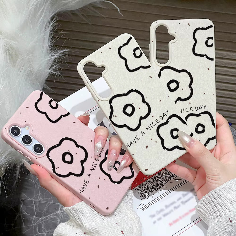 Handyhülle mit Blumen-Litschi-Muster für Samsung Galaxy Modelle in Pink - Bild 2