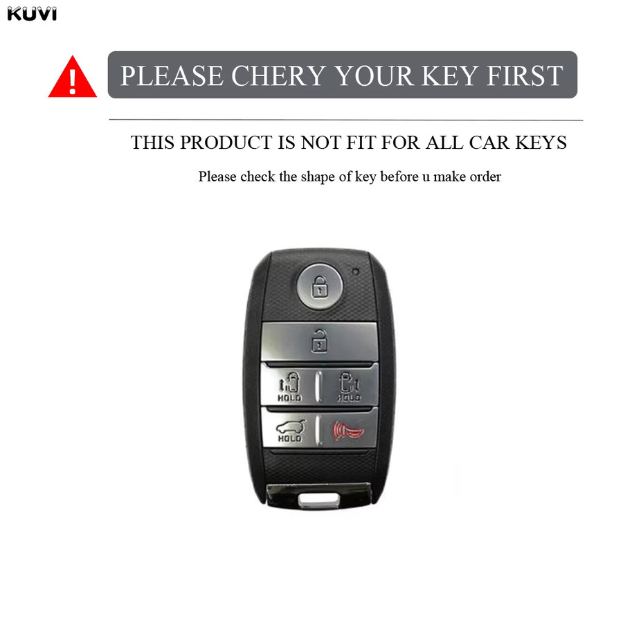 Kuvi TPU Schlüsselhülle für Kia Sedona Grand Carnival und Sorento L580 in Schwarz - Bild 2