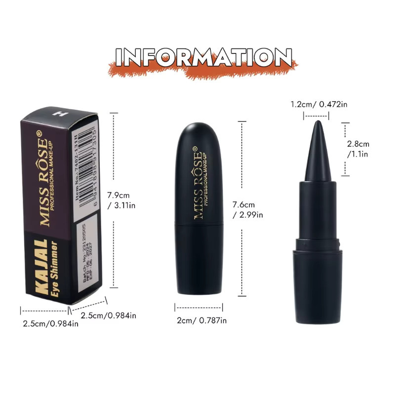 Miss Rose Eye Shadow Stick, zweifarbig, wasserfest - Bild 6
