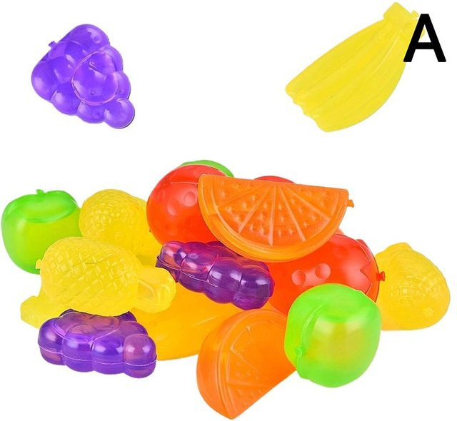 24 Stück Wiederverwendbare Plastik Eiswürfel in Orange für kalte Getränke von SaveMoneyEveryday - Bild 1