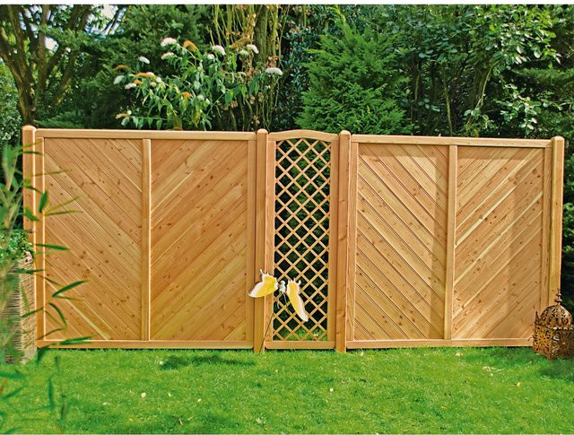 T & J Sichtschutzzaun Classico Douglasie, Farbe: Braun, B/H: 180 x 180 cm - Bild 1