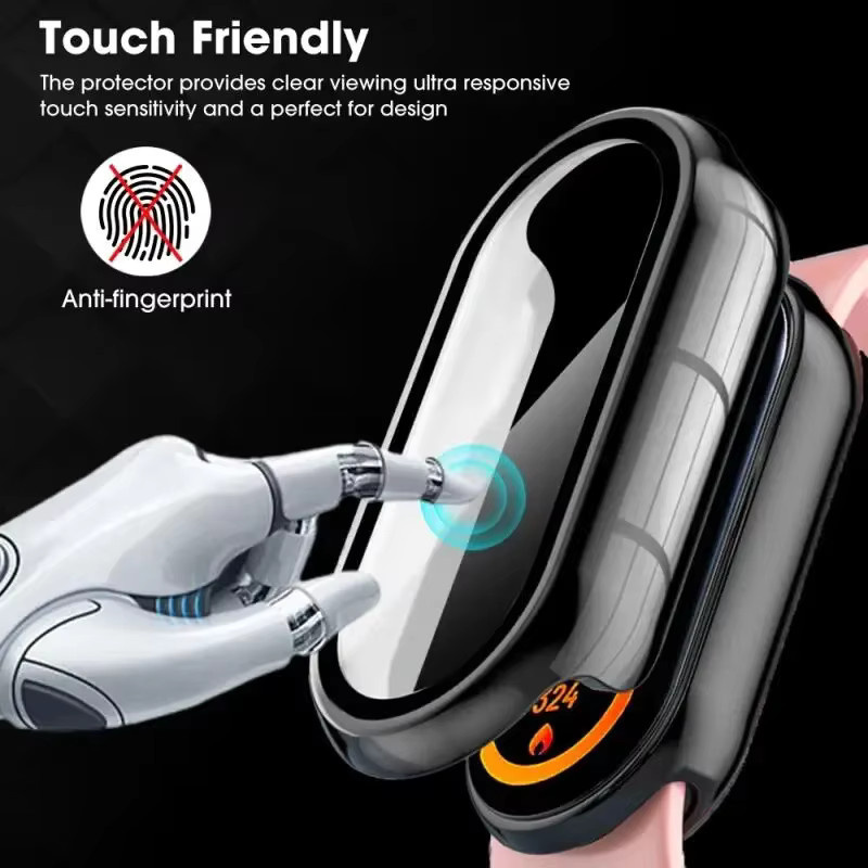 Xiaomi Displayschutzhülle, Schwarz, PC, Xiaomi Band 10 9 8 NFC - Bild 5