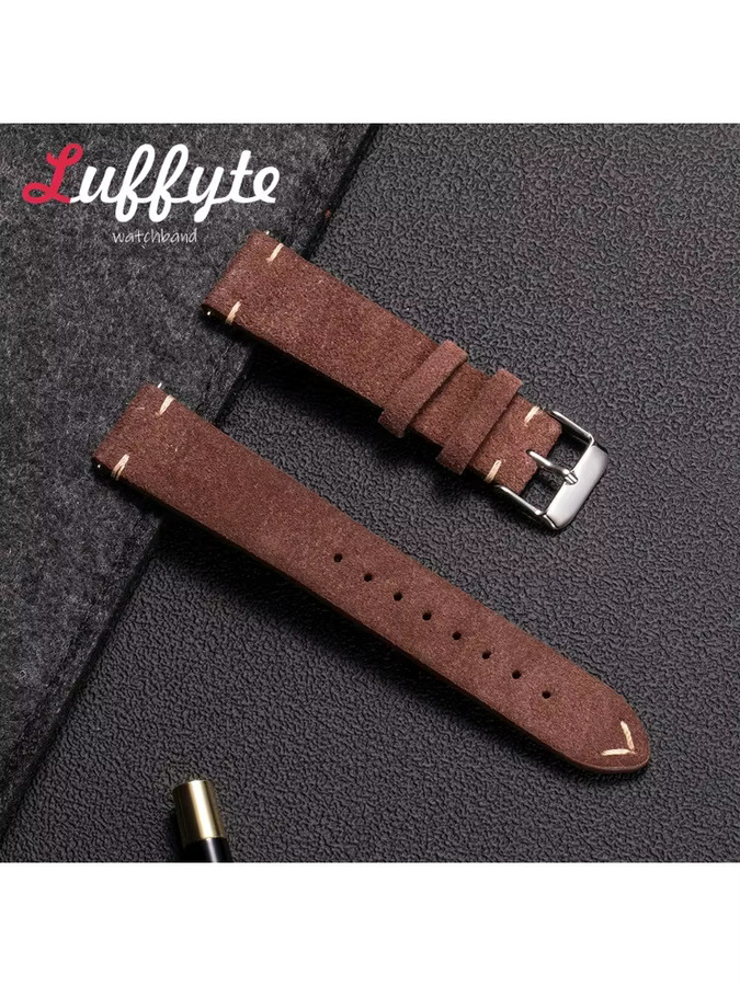 luffyte Uhrenarmband Leder, Vintage, Unisex - Bild 2