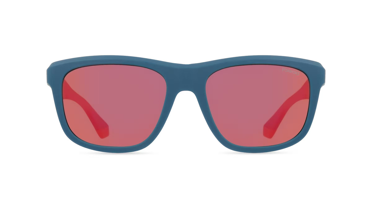 Polaroid PLD 2163/S Sonnenbrille, Vollrand, Eckig, Kunststoff, Unisex, Blau - Bild 1