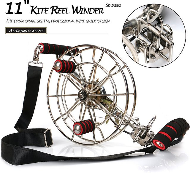 9KM DWLIFE Drachenrolle, 28 cm, Edelstahl, Grau - Bild 1