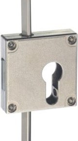 JuNie 7401 PZ Drehstangenschloss aus Metall in Silber inklusive Zubehör - Bild 1