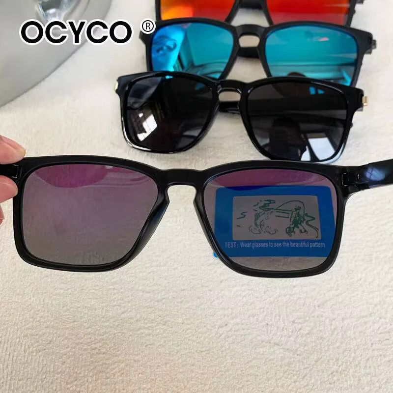 OCYCO Sonnenbrille, quadratisch, Vollrand, Kunststoff, schwarz, Unisex - Bild 3
