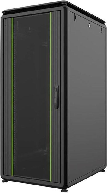 Lanview Serverschrank 26U in Schwarz, B/T/H: 80 x 80 x 134,2 cm - Bild 1
