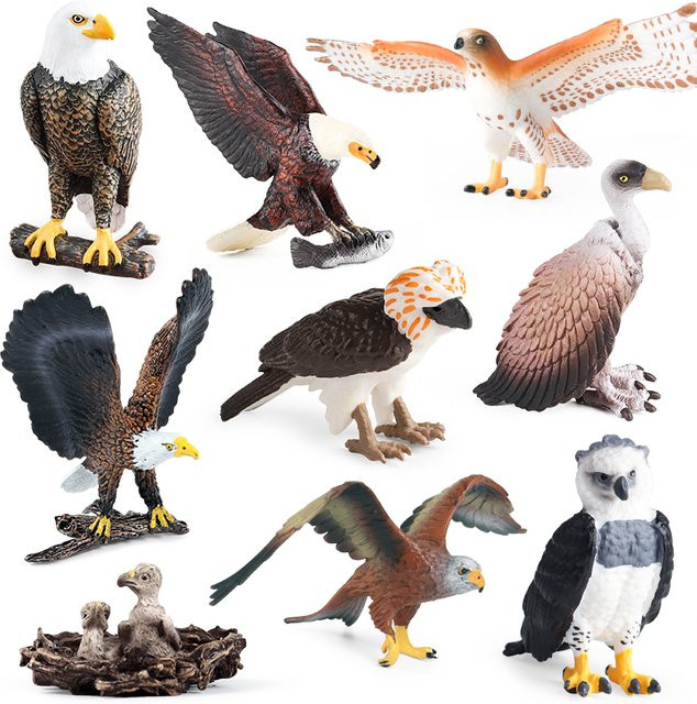 Oenux Adler Actionfigur aus PVC für Garten Dekoration und als Spielzeug für Kinder - Bild 1