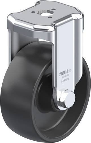 Blickle Bockrolle BKRA-POA 80G in Schwarz mit 80 mm Rad-Durchmesser und 120 kg Tragfähigkeit - Bild 1