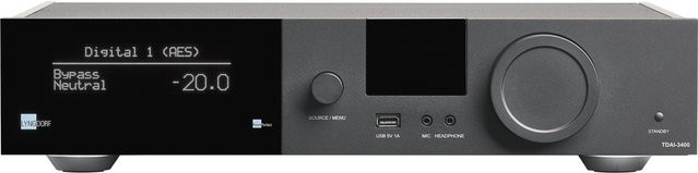 Lyngdorf TDAI-3400 Stereo-Vollverstärker mit PerfectRoom und HDMI-Analog-Modul in Schwarz - Bild 1