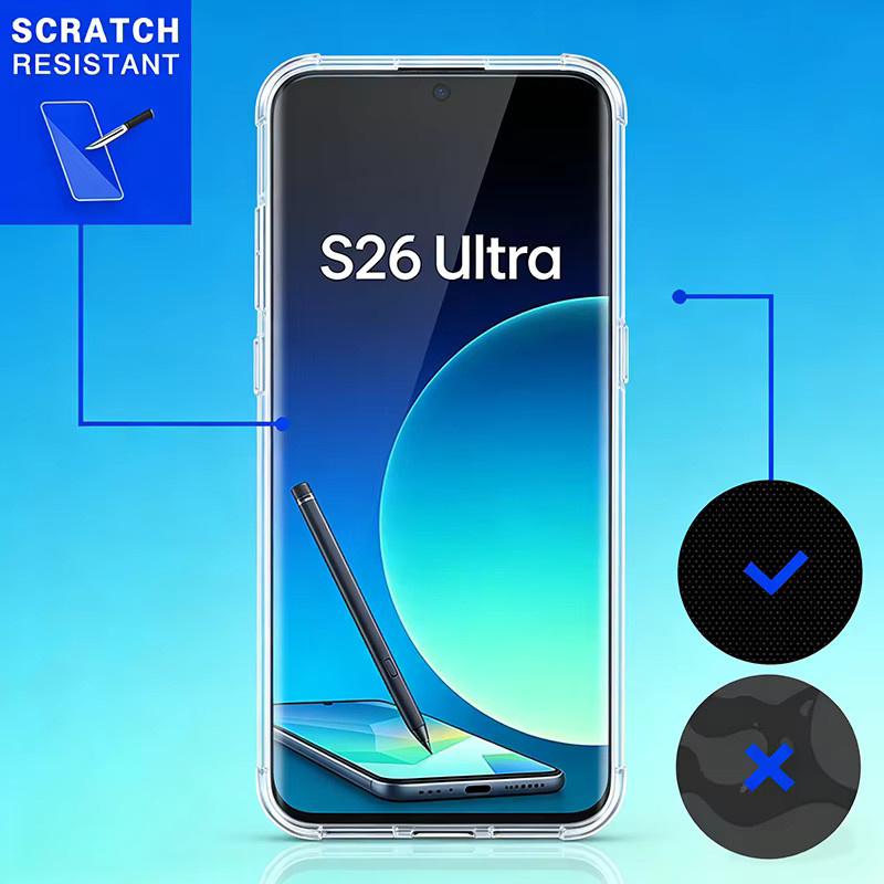 Transparente 360 Grad Handyhülle aus PC und TPU für Samsung Galaxy S26 Ultra S25 S24 S23 S22 S21 A56 A55 A54 A53 A37 A36 A35 A26 Cover - Bild 2