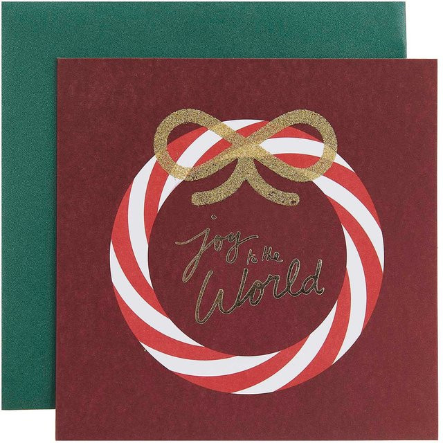 Rico Design Paper Poetry Grußkarte Candy Cane 14 x 14 cm - Bild 1