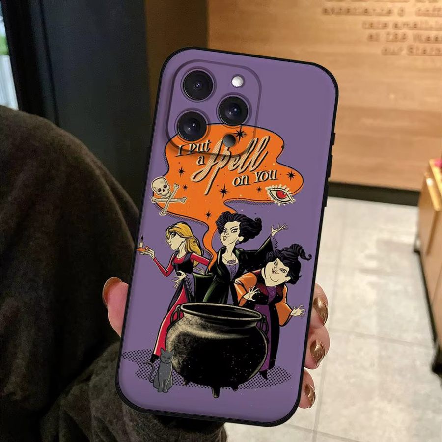 Hocus Pocus Handyhülle für iPhone 11 bis 17 Pro Max Plus Mini, Hautfreundliches TPU Soft Case in Purple - Bild 4