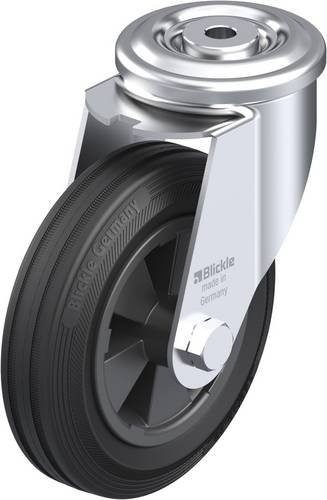 Blickle LER-VPP 150G Lenkrolle aus Stahl und Kunststoff, Farbe: Schwarz/Grau, Rad-Durchmesser: 150 mm, Tragfähigkeit: 135 kg - Bild 1