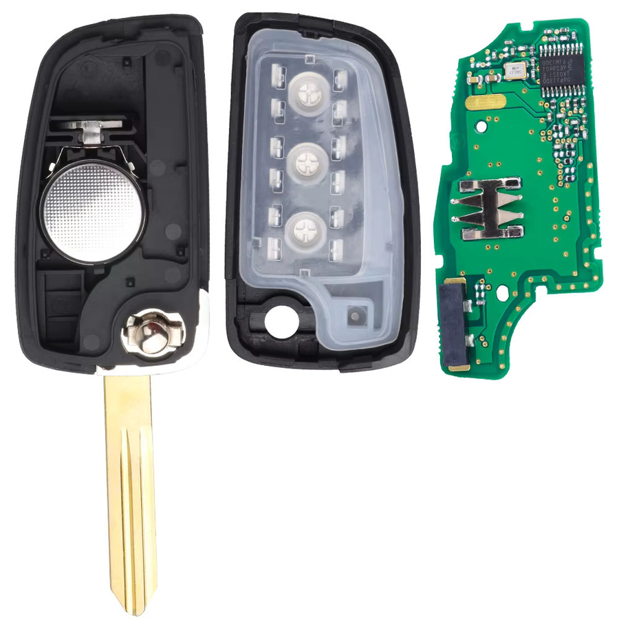 KEYECU Auto-Fernbedienungsschlüssel mit 4A Chip und 433 MHz für Nissan Rogue X-Trail Qashqai Juke, Farbe: Schwarz - Bild 5