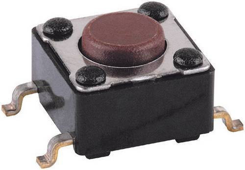 Mentor Drucktaster 1254.1004 Schwarz 12V DC/AC 0.05A 1 x Aus/(Ein) tastend - Bild 1