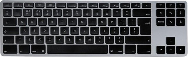 Matias Bluetooth Tastatur aus Aluminium im Tenkeyless-Design in Space Grau - Bild 1