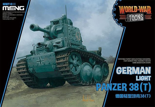MENG German Light Panzer 38(T) CartoonModel, Fahrzeug, ab 14 Jahren