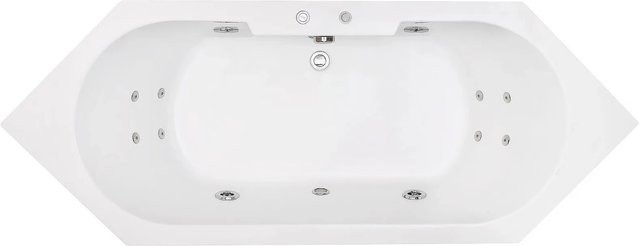 Jet-Line Whirlpool Villa Medici in Weiß aus Fiberglas - Bild 1