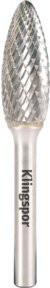 Klingspor HF 100 H Hartmetallfräser mit Kreuzverzahnung in Silber, Durchmesser: 1,27 cm, Höhe: 3,2 cm, Breite: 0,6 cm - Bild 1