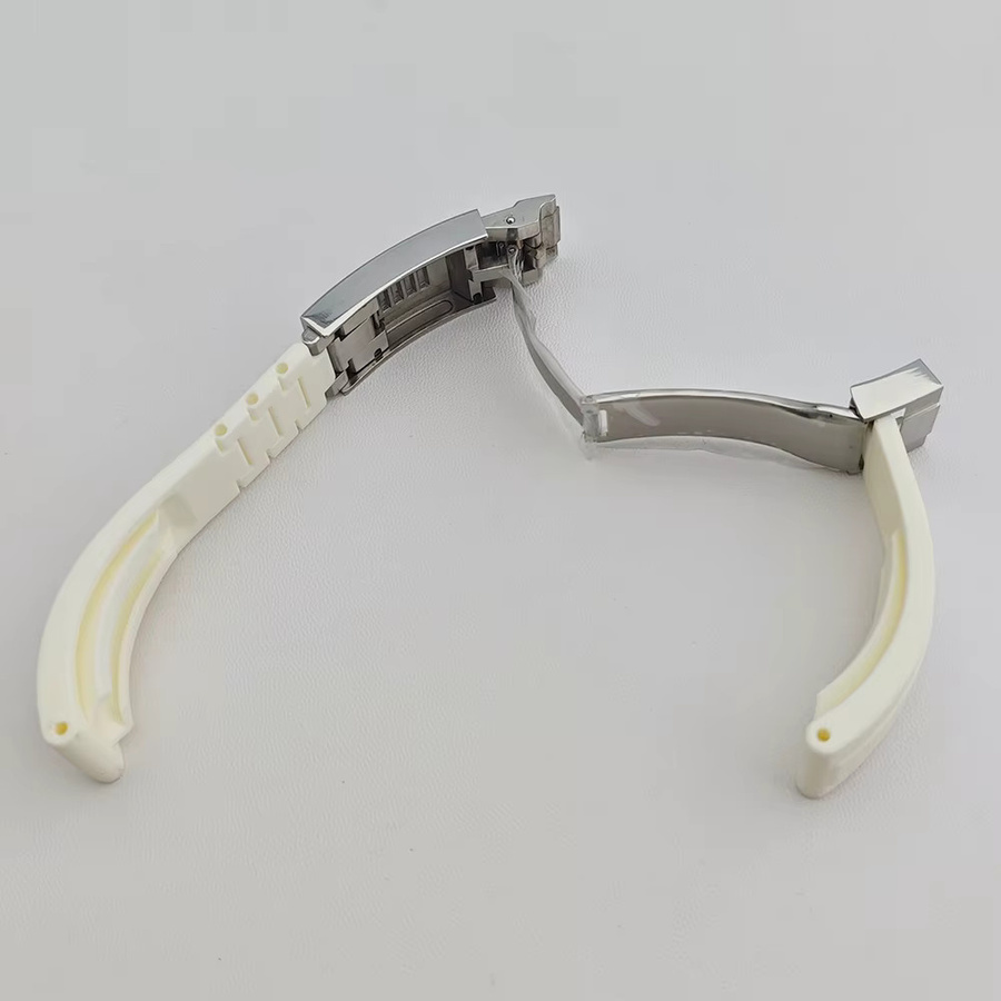 Dwayne Campbell Uhrenarmband, Kunststoff, 20 mm, Weiß, Herren - Bild 2