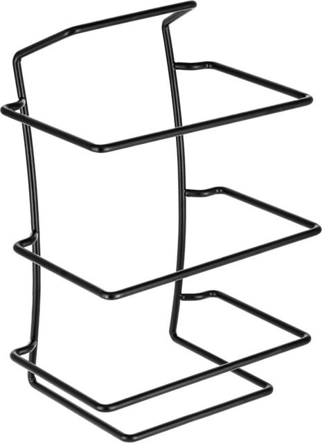 VEGA Teller-Etagere Ionia dreistöckig, schwarz, rechteckig, B/H/T: 26,1 x 38,9 x 20,3 cm - Bild 1