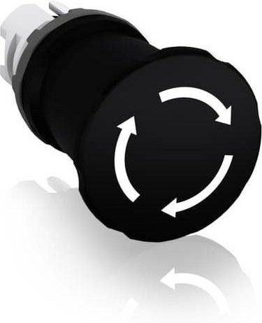 ABB MPET4-10B Stopp- und Halt-Taste in Schwarz mit IP66 Schutzart - Bild 1