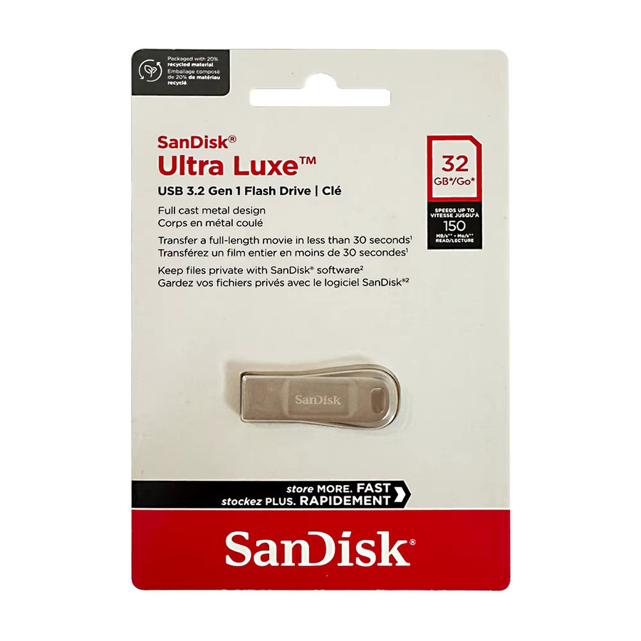 SanDisk Ultra Luxe USB 3.2 Flash Drive USB-A Silber - Bild 3