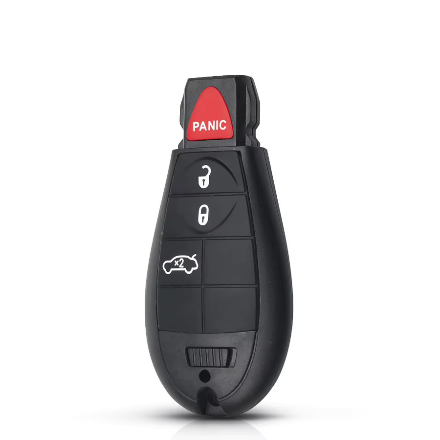 Keyyou Fernbedienung Autoschlüssel mit Anhänger 433MHz PCF7941 ID46 für Chrysler Town & Country, Jeep Grand Cherokee, Dodge Caravan und Journey in Schwarz - Bild 2