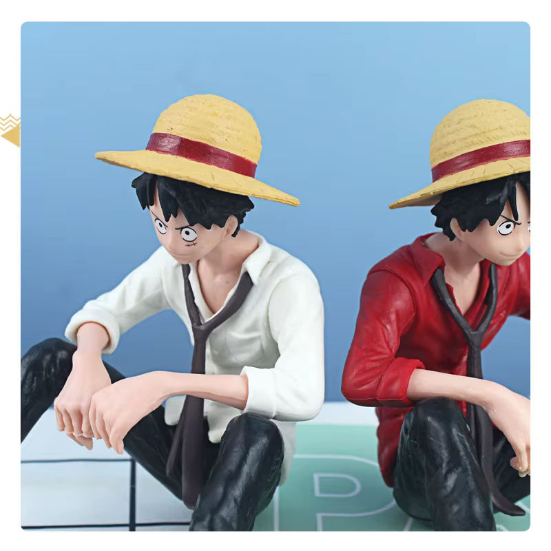 TAKARA TOMY One Piece Anime Figur Luffy mit veränderbarem Gesicht, mehrfarbig, Höhe: 10 cm - Bild 3