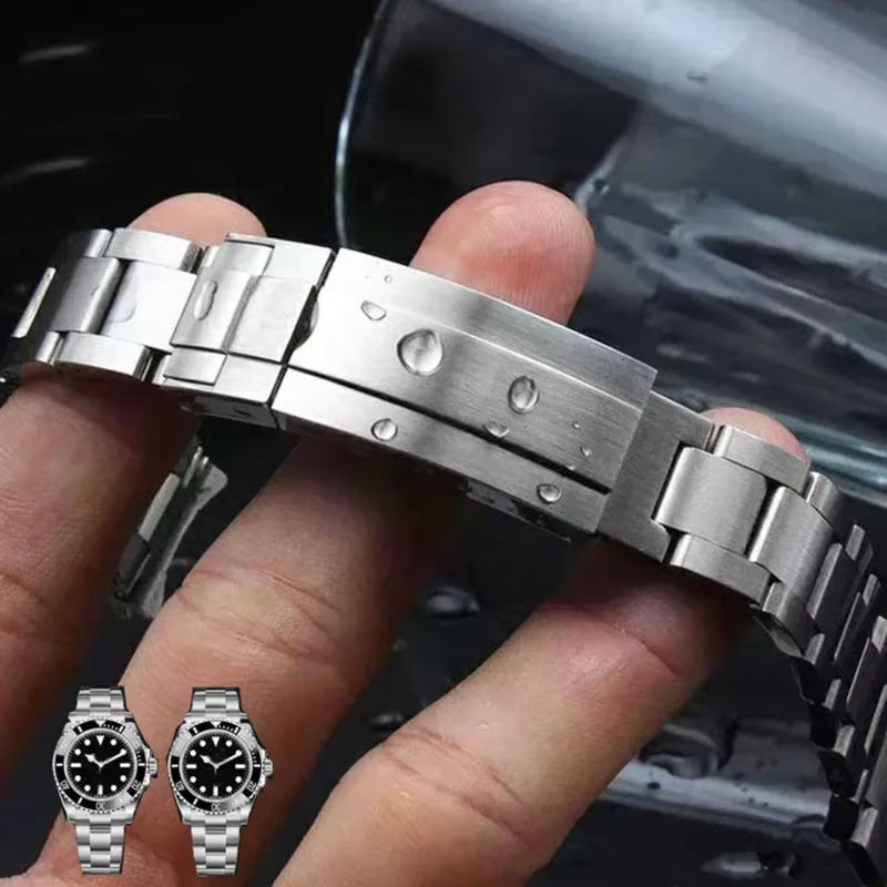 Chumoon Uhrenarmband Edelstahl, 20 mm, 21 mm, Silber - Bild 2