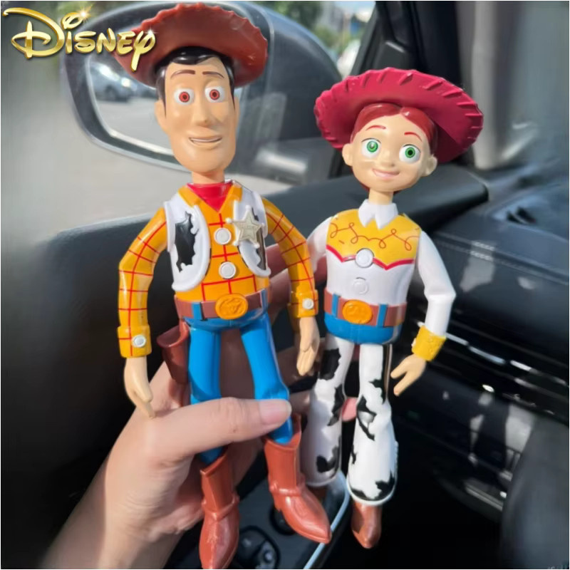 Bandai Disney Toy Story 4, sprechende Woody Buzz Jessie Rex Actionfiguren, Set - Bild 2