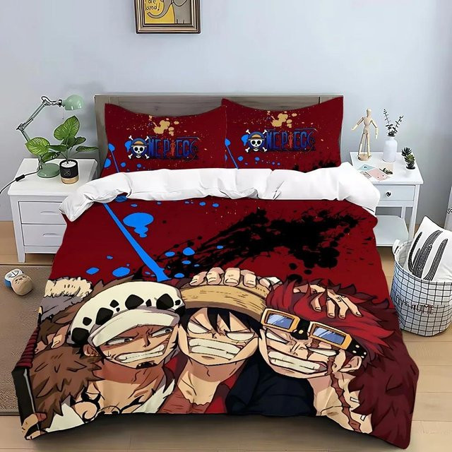 One Piece Bettwäscheset von JMG Household Supplies mit Motiv, Mehrfarbig, B/H: 90 x 190 cm - Bild 1