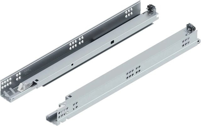 Blum Unterbodenführung Tandem Tip-On 560H, Länge: 500 mm, Stahl verzinkt, Silber - Bild 1
