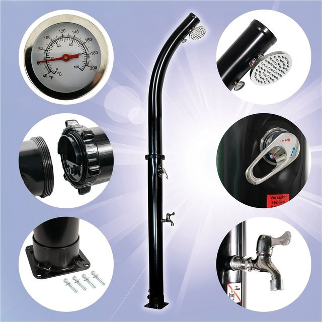 MAUK Solardusche mit Thermometer, 18 l, teilbar - Bild 1