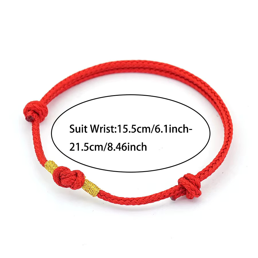 Noter Armband, rot, 2 mm, Unisex - Bild 3