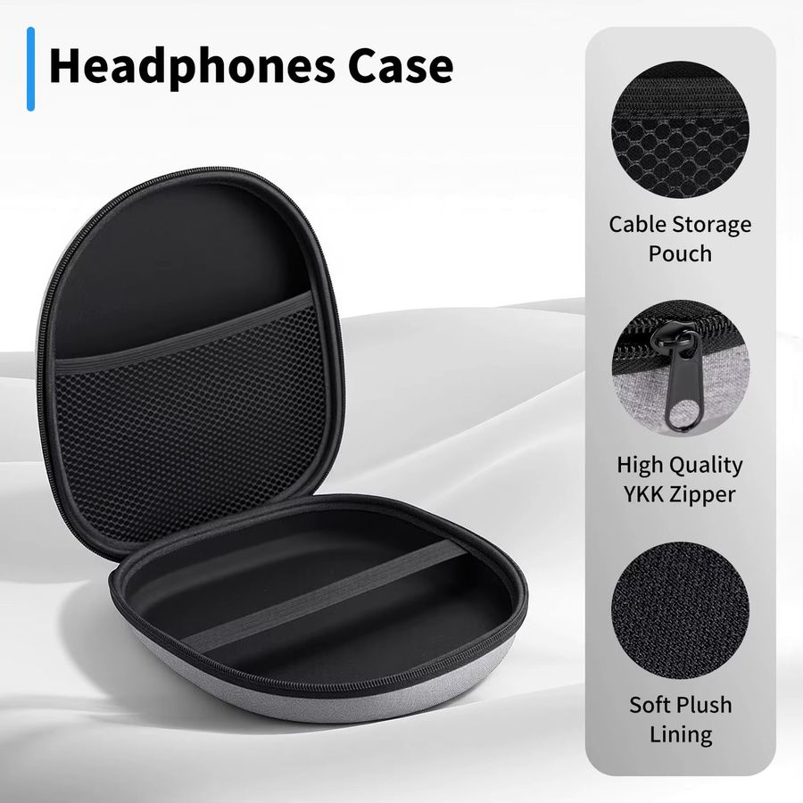 EVA Kopfhörerhülle in Grau für JBL Tune 510BT 520BT 500BT 720BT und Sony WH-CH520 510 720 710, Reise-Tragetasche - Bild 2