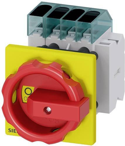 Siemens Lasttrennschalter 4polig 25A 16mm² 1 Schließer 1 Öffner Rot Gelb 690 V/AC 3LD31541TL53 - Bild 1