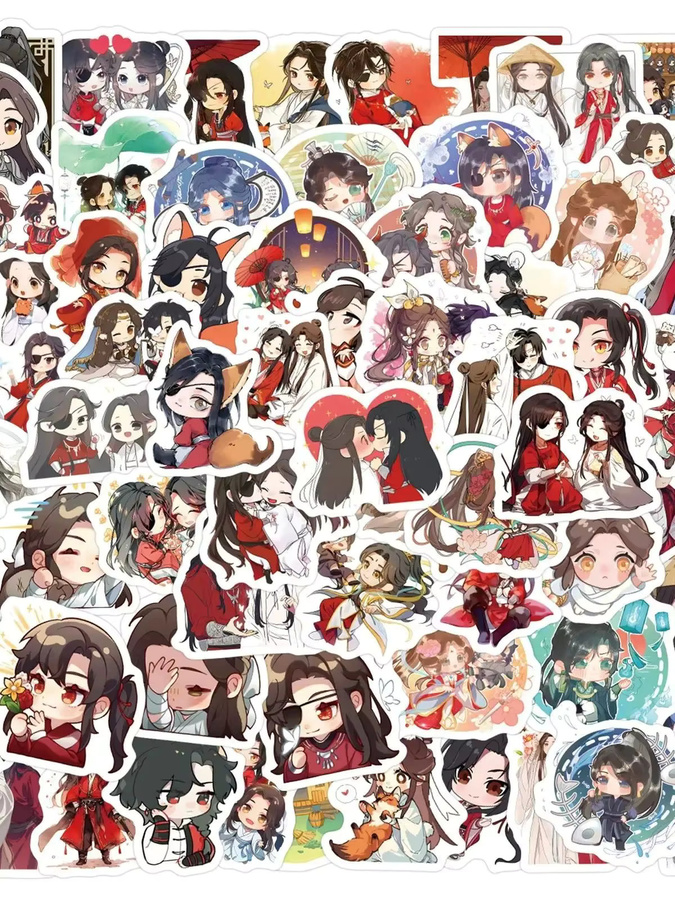 GOGOTU Heaven Official's Blessing Anime-Aufkleber, 50 Stück, multicolour - Bild 4